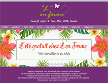 Tablet Screenshot of lenforme.fr